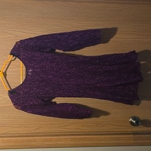 Lace Dress With Overcoat